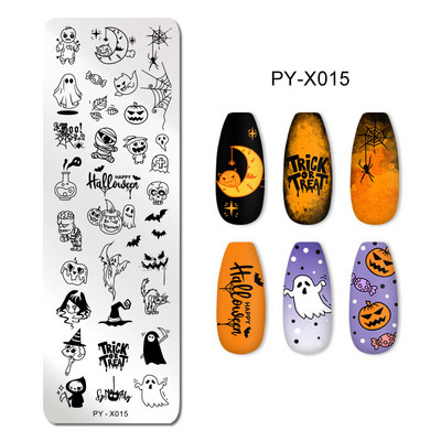 Πρότυπα τέχνης νυχιών Σχέδιο πλάκας σφράγισης λουλούδι Ζωικό γυαλί θερμοκρασίας δαντέλα Πρότυπα σφραγίδας Πλάκες Εικόνα