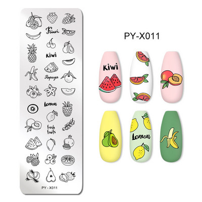Πρότυπα τέχνης νυχιών Σχέδιο πλάκας σφράγισης λουλούδι Ζωικό γυαλί θερμοκρασίας δαντέλα Πρότυπα σφραγίδας Πλάκες Εικόνα