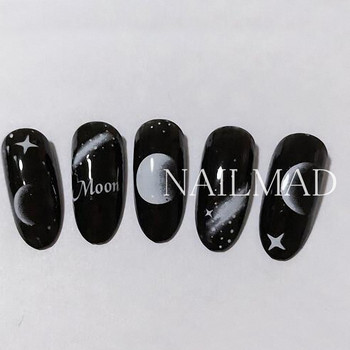 1 лист Moonlight 3D Стикери за нокти Moon Eclipse Стикер за нокти Лепило за нокти със звезди Декорации за нокти