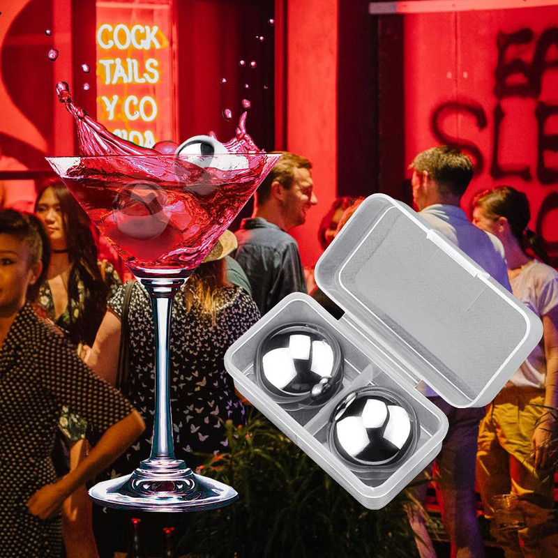 Vastupidav roostevabast terasest jääkuubikud metallist rauast jääkuubikud majapidamises külmutatud pallid jääjoogid viski jää vein kivi jää esemed