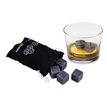 Ζεστό ουίσκι 6 τεμαχίων Ice Wine Stone Whisky Ice Cube Drink Cube Whisky Rock Granite Whisky Stone Bar