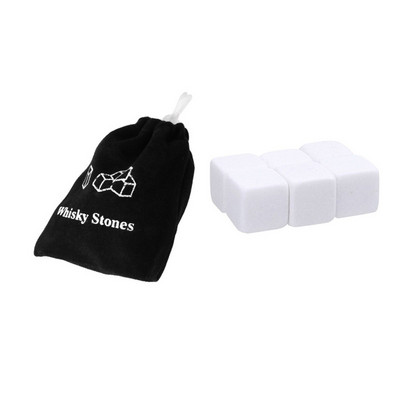 Karšto 6 dalių viskio ledo vyno akmens viskio ledo kubo gėrimo kubelio viskio roko granito viskio akmens baro priedai