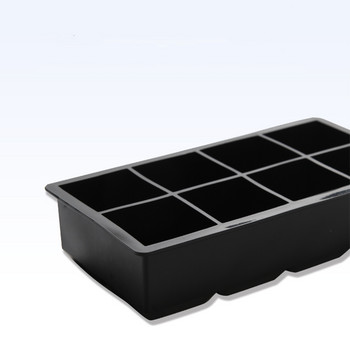 4/6/8/15 Grid Big Ice Tray Mold Box Μεγάλη ποιότητας τροφίμων σιλικόνης Τετράγωνος δίσκος καλουπιών για παγοθήκες Diy Bar Pub Wine Ice Blocks Maker Model