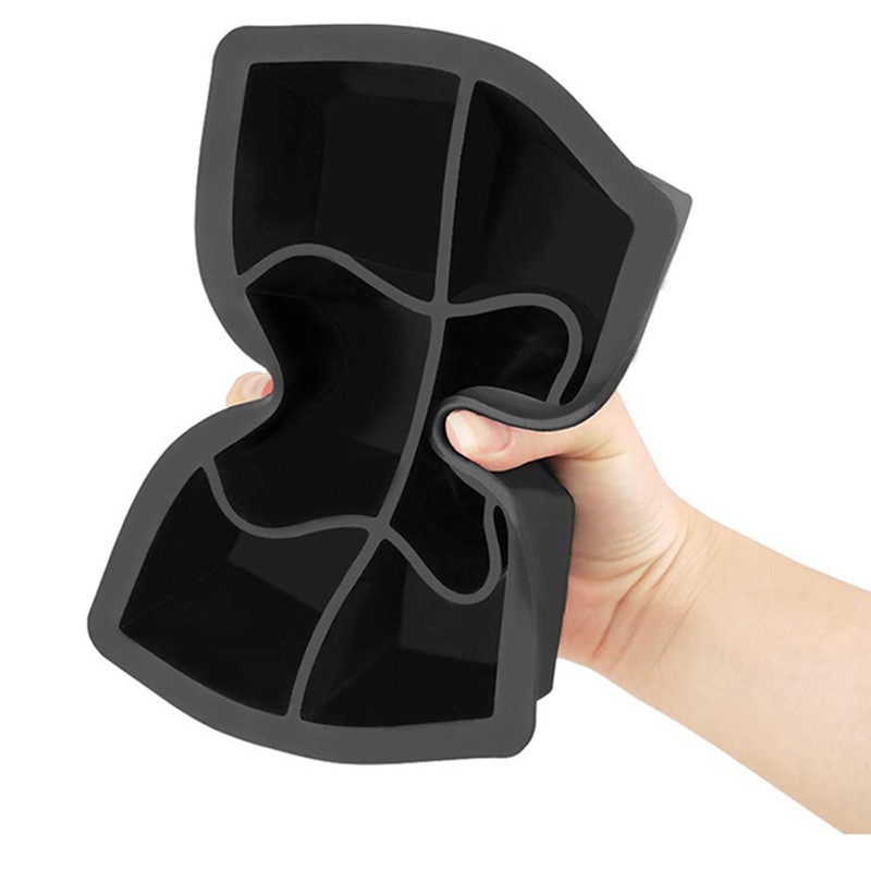 4/6/8/15 Tinklelis Didelis ledo padėklas Formos dėžutė Didelė maisto kokybės silikoninė ledo kubelių padėklas Forma „Pasidaryk pats“ baras Pub Vyno ledo blokų gaminimo modelis