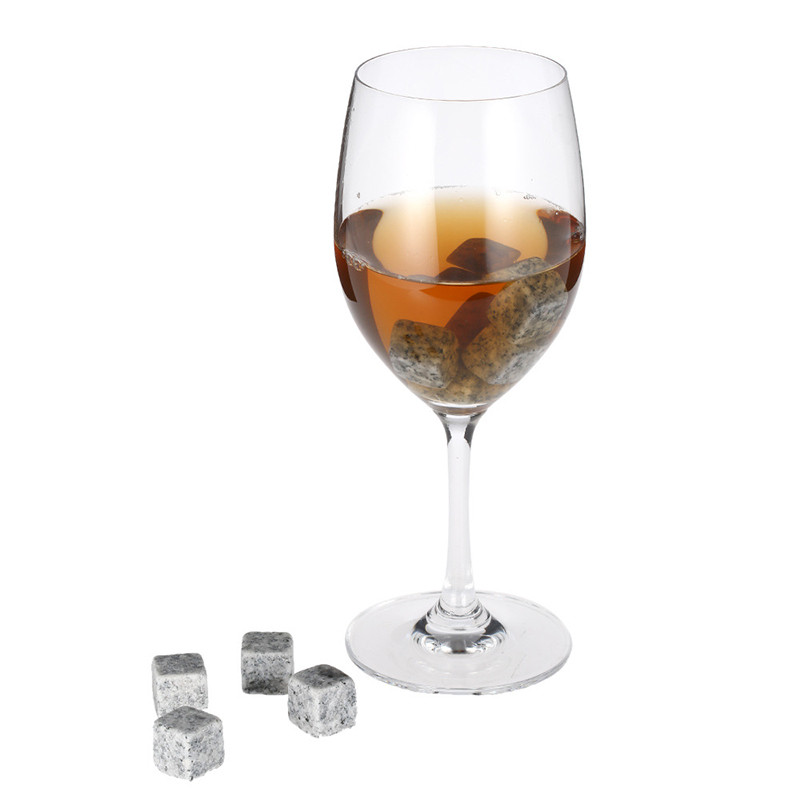 6 komada Whisky Stones Ispijanje Ice Cube Hladnjak za višekratnu upotrebu Whisky Ice Stone Whisky Natural Rocks Bar Hladnjak za vino Party vjenčani dar