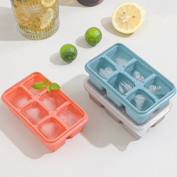Мини 6 решетки Мека силиконова тава за кубчета лед Форма за лед Машина за сладолед Лятно парти Домашно приготвена студена напитка Направи си сам инструменти