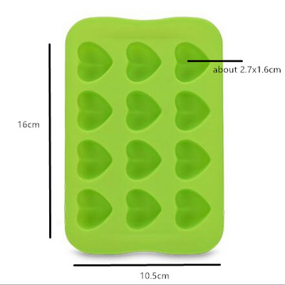 12 võrega silikoon-šokolaadivormi Creative Star/Südame/Ümara/ruudukujuline jääkuubikualus Fondant-koogikaunistusvorm