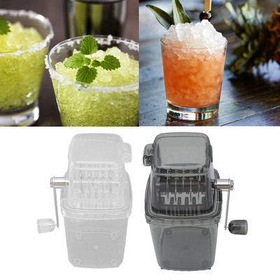 Concasor de gheață manual portabil în formă de manivelă Concasor de gheață manual Mașină de gheață ras Bucătărie Bar Blendere de gheață Instrumente pentru băuturi distractive