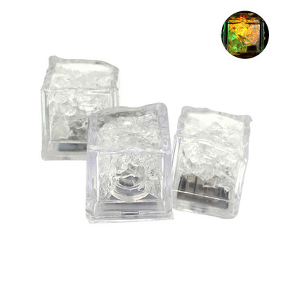 3 vnt LED šviesos ledo kubeliai Šviečianti naktinė lempa vakarėlio baro vestuvių puodelio dekoravimas nakties lempos vakarėlio baro vestuvių puodelio dekoravimo puodelis