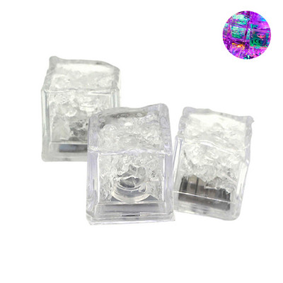 3 vnt LED šviesos ledo kubeliai Šviečianti naktinė lempa vakarėlio baro vestuvių puodelio dekoravimas nakties lempos vakarėlio baro vestuvių puodelio dekoravimo puodelis