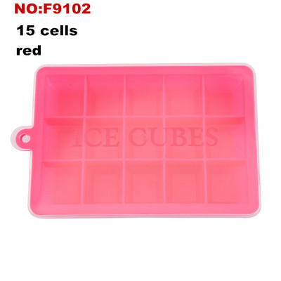 Silikoonist jääkuubikualused kaanega, 15 õõnsusega 24 õõnsusega jääkuubikuvormid kokteilide, viski, kommide, šokolaadi ja muu jaoks