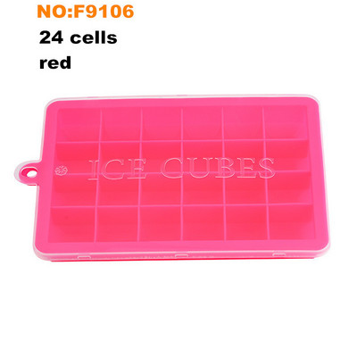 Silikoonist jääkuubikualused kaanega, 15 õõnsusega 24 õõnsusega jääkuubikuvormid kokteilide, viski, kommide, šokolaadi ja muu jaoks