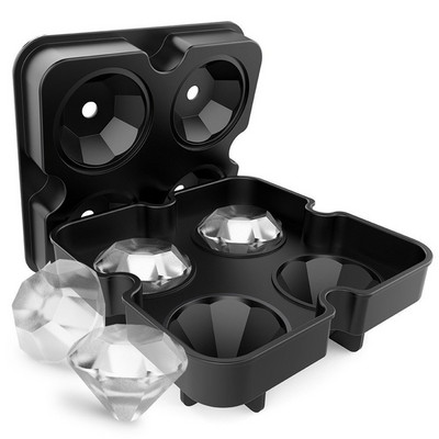 Ουίσκι Ice Cube Maker Μορφή Διαμαντένιο Τούβλο Τετράγωνες Φόρμες για Αξεσουάρ Ice Bar Δίσκοι πάγου Φόρμες Αξεσουάρ μπαρ