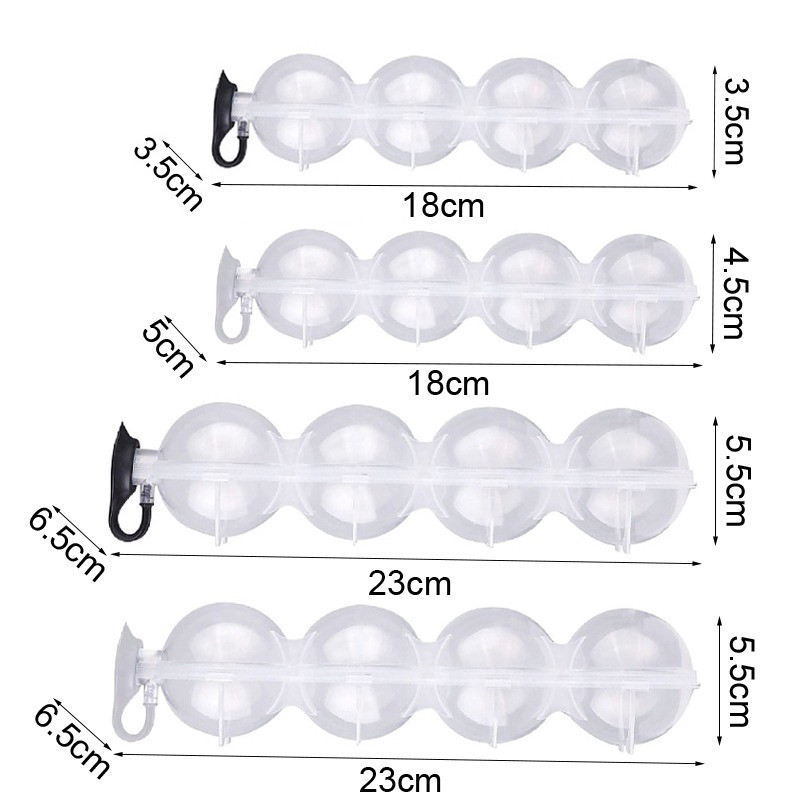 4 auguga jääkuubikute valmistajad ümmargused jäähokivormid, viskikokteilid, viinapall, jäävormi baari, peoköök, jääkast, jäätise valmistamise tööriist