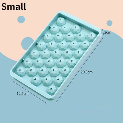 Πολύχρωμη στρογγυλή φόρμα παγωτού Ρόμβος Δίσκος παγωτού Κατασκευαστής κύβων PP Πλαστική φόρμα φόρμας φόρμας ποιότητας τροφίμων Εργαλεία κουζίνας Φόρμα παγωτού DIY