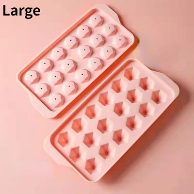 Πολύχρωμη στρογγυλή φόρμα παγωτού Ρόμβος Δίσκος παγωτού Κατασκευαστής κύβων PP Πλαστική φόρμα φόρμας φόρμας ποιότητας τροφίμων Εργαλεία κουζίνας Φόρμα παγωτού DIY