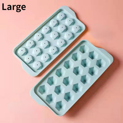 Πολύχρωμη στρογγυλή φόρμα παγωτού Ρόμβος Δίσκος παγωτού Κατασκευαστής κύβων PP Πλαστική φόρμα φόρμας φόρμας ποιότητας τροφίμων Εργαλεία κουζίνας Φόρμα παγωτού DIY