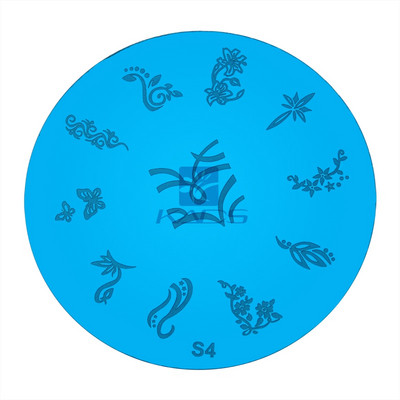 Πρότυπο σφράγισης στένσιλ KADS στρογγυλής τέχνης νυχιών, Σετ εργαλείων μανικιούρ για DIY