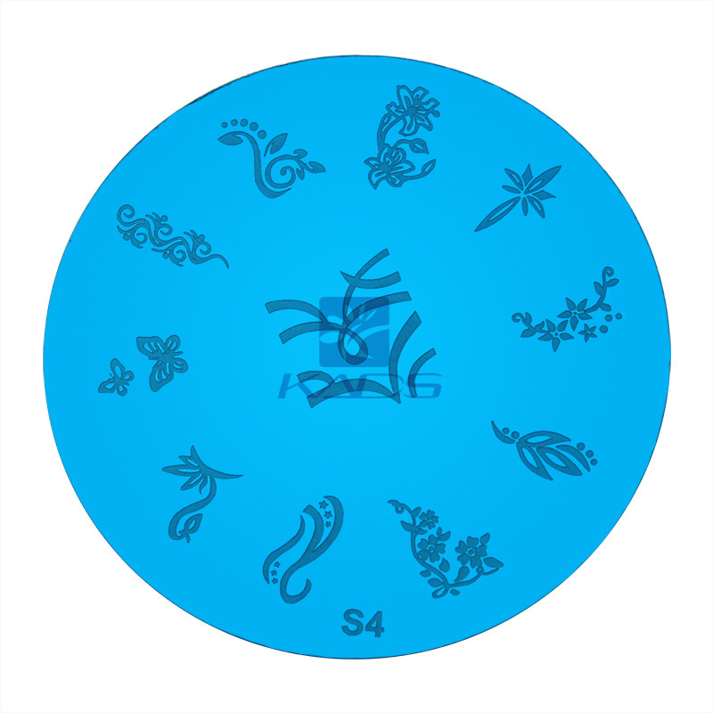 Πρότυπο σφράγισης στένσιλ KADS στρογγυλής τέχνης νυχιών, Σετ εργαλείων μανικιούρ για DIY