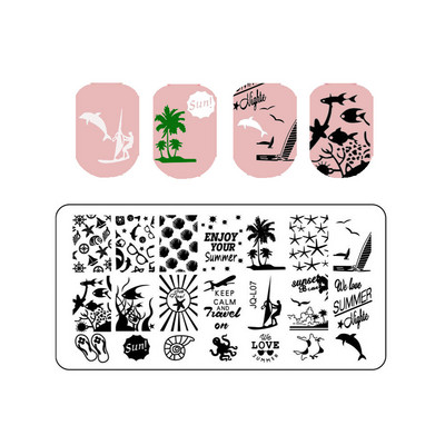 Lehed Lilletriibu Disain Tempelplaadid Abstraktsed Daami Näo Küünetempli mallid Lehed Lilleprintimine Šabloon Maniküüri tööriistad