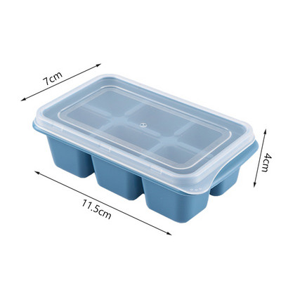 18/36 rácsos kerek jégkocka tálca tetővel kockakészítő Pp műanyag forma élelmiszer minőségű forma Kreatív kütyük barkácsolt fagylalt forma