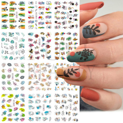 12/4 τμχ Αυτοκόλλητα Swirls Design Nail Art Αισθητική 2022 Καλοκαίρι, μοντέρνα Swirly Wave λωρίδες νερού Χαλκομανίες Neon Lines Ανταλλακτικά νυχιών JF001