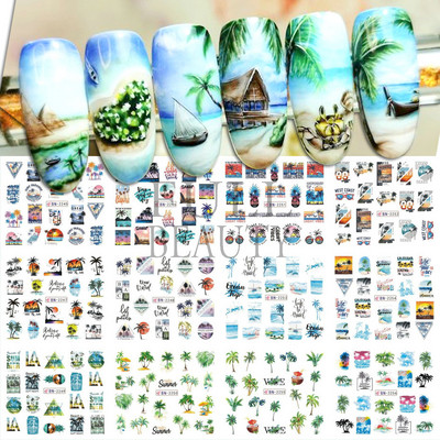 12/4 τμχ Αυτοκόλλητα Swirls Design Nail Art Αισθητική 2022 Καλοκαίρι, μοντέρνα Swirly Wave λωρίδες νερού Χαλκομανίες Neon Lines Ανταλλακτικά νυχιών JF001