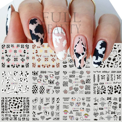 12/4 τμχ Αυτοκόλλητα Swirls Design Nail Art Αισθητική 2022 Καλοκαίρι, μοντέρνα Swirly Wave λωρίδες νερού Χαλκομανίες Neon Lines Ανταλλακτικά νυχιών JF001
