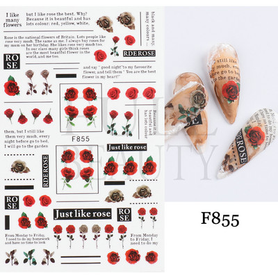 Τρισδιάστατα αυτοκόλλητα νυχιών Dragon Μαύρα Snake Sliders Money Αυτοκόλλητα νυχιών με κινέζικο χαρακτήρα Διακόσμηση πρωτοχρονιάς Αξεσουάρ μανικιούρ NTF723