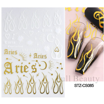 Αυτοκόλλητα νυχιών 3D striping Tape Gold Sliver Μαύρο Λευκό Κόλλα με ίσια γραμμή καμπύλης συρόμενα Διακοσμητικά νυχιών LASTZ-CS169