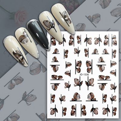 3D küünekleebiste jooned isetegemine roosa kuldne küünekunst liugurid isekleepuvad metallist triibud jooned tähed kleebised kumerad kaunistused maniküür