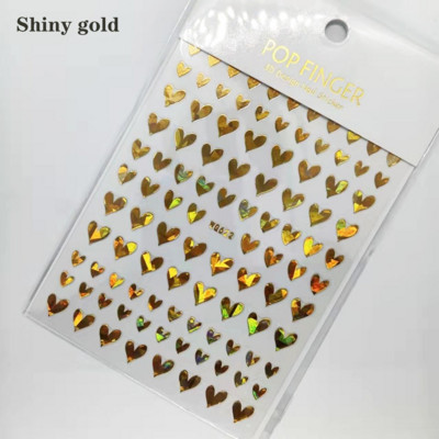 3D küünekleebiste jooned isetegemine roosa kuldne küünekunst liugurid isekleepuvad metallist triibud jooned tähed kleebised kumerad kaunistused maniküür