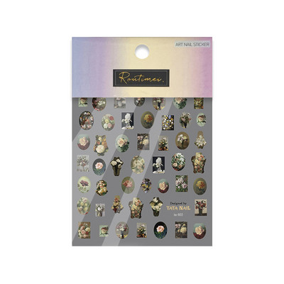 Αυτοκόλλητο 1 τεμ. ρετρό μπαρόκ στυλ νυχιών 5D Relief Angel Vintage αυτοκόλλητο με αυτοκόλλητο μεμβράνης σχεδιαστών Συμβουλές για βερνίκι για μανικιούρ