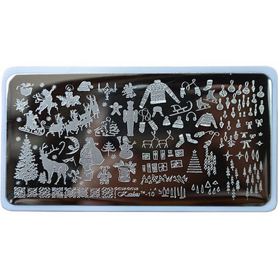 1 τεμ 6,5*12,5 ορθογώνιες πλάκες για σφράγιση νυχιών Πρότυπο σφράγισης σφραγίδων τέχνης νυχιών με πολλά σχέδια Εργαλεία μανικιούρ στένσιλ