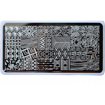 1 τεμ 6,5*12,5 ορθογώνιες πλάκες για σφράγιση νυχιών Πρότυπο σφράγισης σφραγίδων τέχνης νυχιών με πολλά σχέδια Εργαλεία μανικιούρ στένσιλ