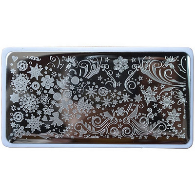 1 τεμ 6,5*12,5 ορθογώνιες πλάκες για σφράγιση νυχιών Πρότυπο σφράγισης σφραγίδων τέχνης νυχιών με πολλά σχέδια Εργαλεία μανικιούρ στένσιλ