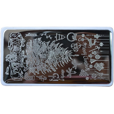 1 τεμ 6,5*12,5 ορθογώνιες πλάκες για σφράγιση νυχιών Πρότυπο σφράγισης σφραγίδων τέχνης νυχιών με πολλά σχέδια Εργαλεία μανικιούρ στένσιλ