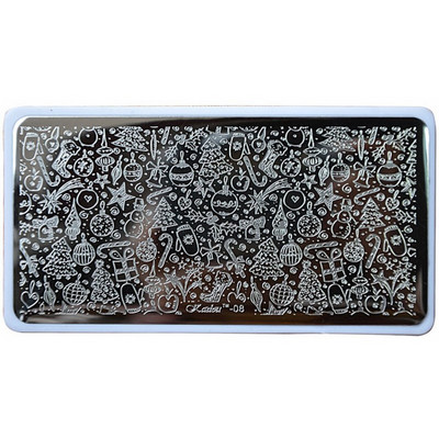 1 τεμ 6,5*12,5 ορθογώνιες πλάκες για σφράγιση νυχιών Πρότυπο σφράγισης σφραγίδων τέχνης νυχιών με πολλά σχέδια Εργαλεία μανικιούρ στένσιλ
