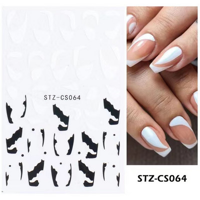 1 τεμ Bird Flower 3D Platinum Nail Αυτοκόλλητο Φυτό Φύλλο Αστερισμός Maskmanicure Foils Nail Art Φιλμ DIY Διακόσμηση