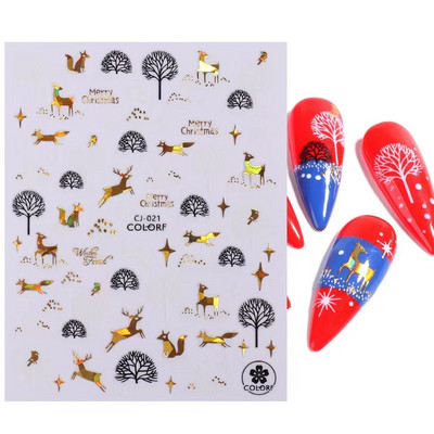 1 τεμ Bird Flower 3D Platinum Nail Αυτοκόλλητο Φυτό Φύλλο Αστερισμός Maskmanicure Foils Nail Art Φιλμ DIY Διακόσμηση