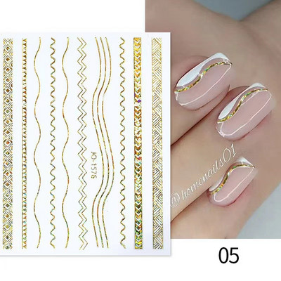 1 τεμ Bird Flower 3D Platinum Nail Αυτοκόλλητο Φυτό Φύλλο Αστερισμός Maskmanicure Foils Nail Art Φιλμ DIY Διακόσμηση