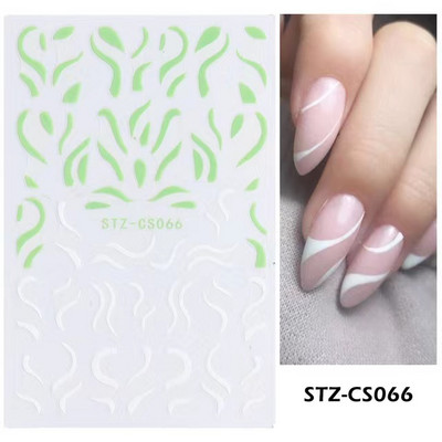 1 τεμ Bird Flower 3D Platinum Nail Αυτοκόλλητο Φυτό Φύλλο Αστερισμός Maskmanicure Foils Nail Art Φιλμ DIY Διακόσμηση