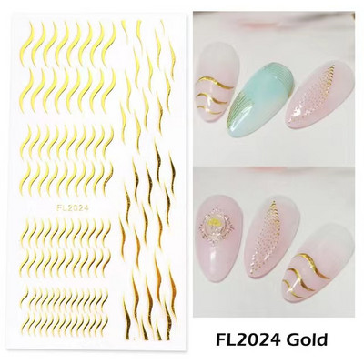1 τεμ Bird Flower 3D Platinum Nail Αυτοκόλλητο Φυτό Φύλλο Αστερισμός Maskmanicure Foils Nail Art Φιλμ DIY Διακόσμηση