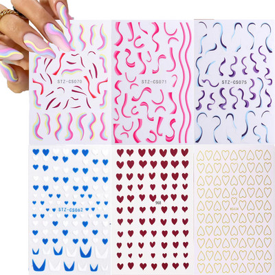 1 τεμ Bird Flower 3D Platinum Nail Αυτοκόλλητο Φυτό Φύλλο Αστερισμός Maskmanicure Foils Nail Art Φιλμ DIY Διακόσμηση