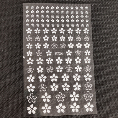 3D naljepnica za nokte Biljna linija Cvijet Male cvjetne naljepnice za nokte Samoljepljive naljepnice za dizajn za manikuru Nail Art Decoration