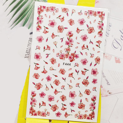 3D naljepnica za nokte Biljna linija Cvijet Male cvjetne naljepnice za nokte Samoljepljive naljepnice za dizajn za manikuru Nail Art Decoration