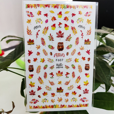 3D naljepnica za nokte Biljna linija Cvijet Male cvjetne naljepnice za nokte Samoljepljive naljepnice za dizajn za manikuru Nail Art Decoration