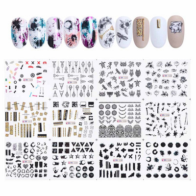 Armsad pingviiniküünekleebised lumi talv loomad vesiliugurid jõulupühade küünte kaunistustarvikute kleebis BEBN1945-1956