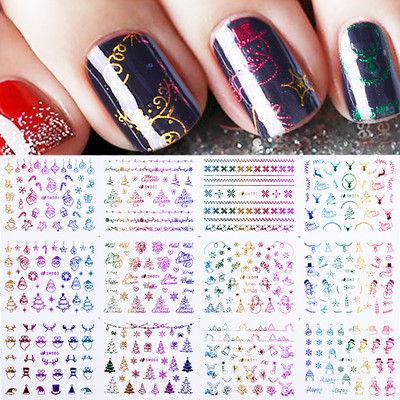 Armsad pingviiniküünekleebised lumi talv loomad vesiliugurid jõulupühade küünte kaunistustarvikute kleebis BEBN1945-1956