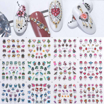 Armsad pingviiniküünekleebised lumi talv loomad vesiliugurid jõulupühade küünte kaunistustarvikute kleebis BEBN1945-1956